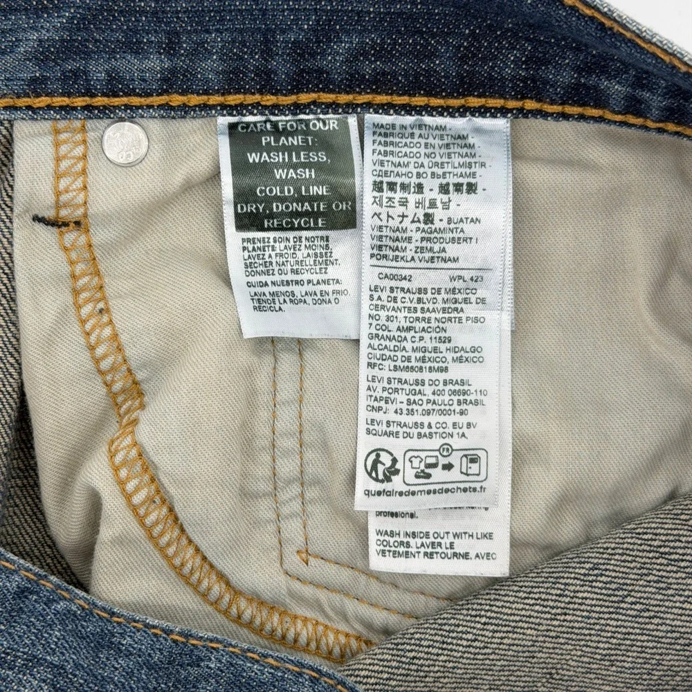 Levi's 559 Relaxed Straight Jeans Mens 36x32 Blue Medium Wash Denim Utility Work